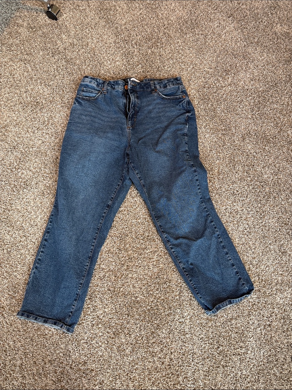 Sonoma Women's Boyfriend Jeans in Dark Blue Wash